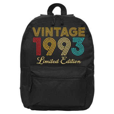 30 Years Old Vintage 1993 Limited Edition 30th Birthday 16 in Basic Backpack