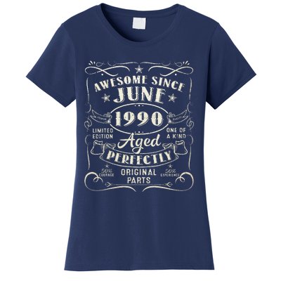 33 Year Old Awesome Since June 1990 33th Birthday Women's T-Shirt