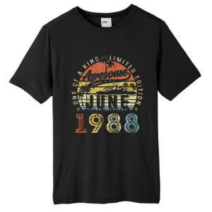 35 Year Old Awesome Since June 1988 35th Birthday Tall Fusion ChromaSoft Performance T-Shirt