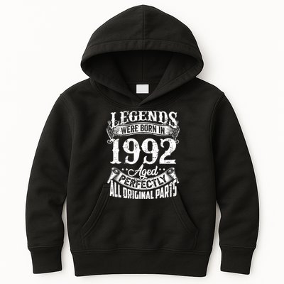 32 Years Old Vintage Legends Born In 1992 32nd Birthday Kids Hoodie