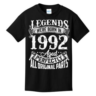 32 Years Old Vintage Legends Born In 1992 32nd Birthday Kids T-Shirt