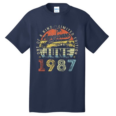 36 Year Old Awesome Since June 1987 36th Birthday Tall T-Shirt