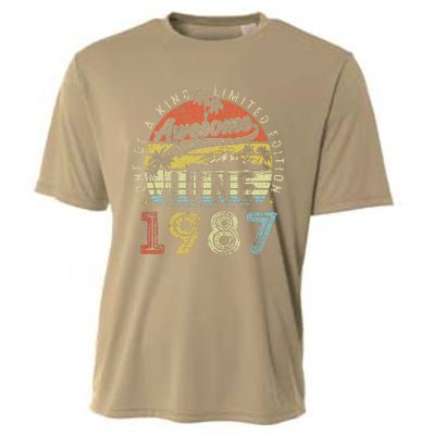 36 Year Old Awesome Since June 1987 36th Birthday Cooling Performance Crew T-Shirt