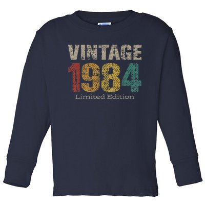 39 Year Old Gifts Vintage 1984 Limited Edition 39th Birthday Toddler Long Sleeve Shirt