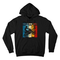 3 Year Old Birthday Boy Motocross 3rd Birthday Dirt Bike Hoodie