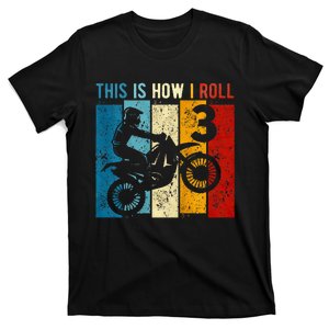 3 Year Old Birthday Boy Motocross 3rd Birthday Dirt Bike T-Shirt