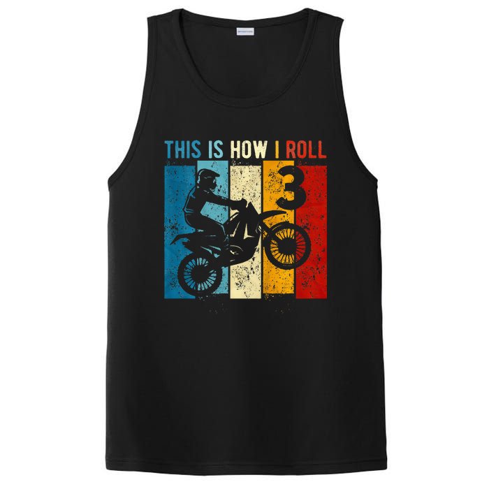 3 Year Old Birthday Boy Motocross 3rd Birthday Dirt Bike PosiCharge Competitor Tank