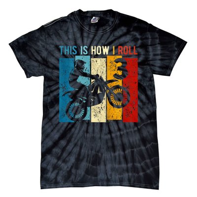 3 Year Old Birthday Boy Motocross 3rd Birthday Dirt Bike Tie-Dye T-Shirt