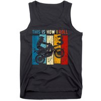 3 Year Old Birthday Boy Motocross 3rd Birthday Dirt Bike Tank Top