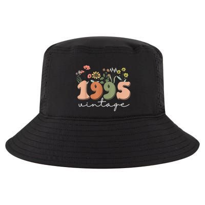 30 Years Old Vintage 1995 30th Birthday Wildflower Cool Comfort Performance Bucket Hat