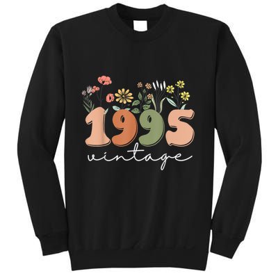 30 Years Old Vintage 1995 30th Birthday Wildflower Sweatshirt