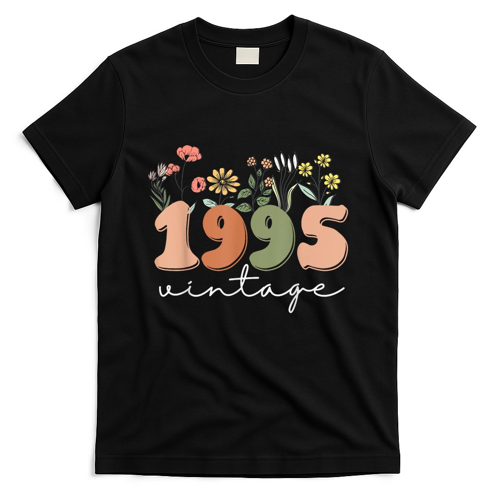 30 Years Old Vintage 1995 30th Birthday Wildflower T-Shirt