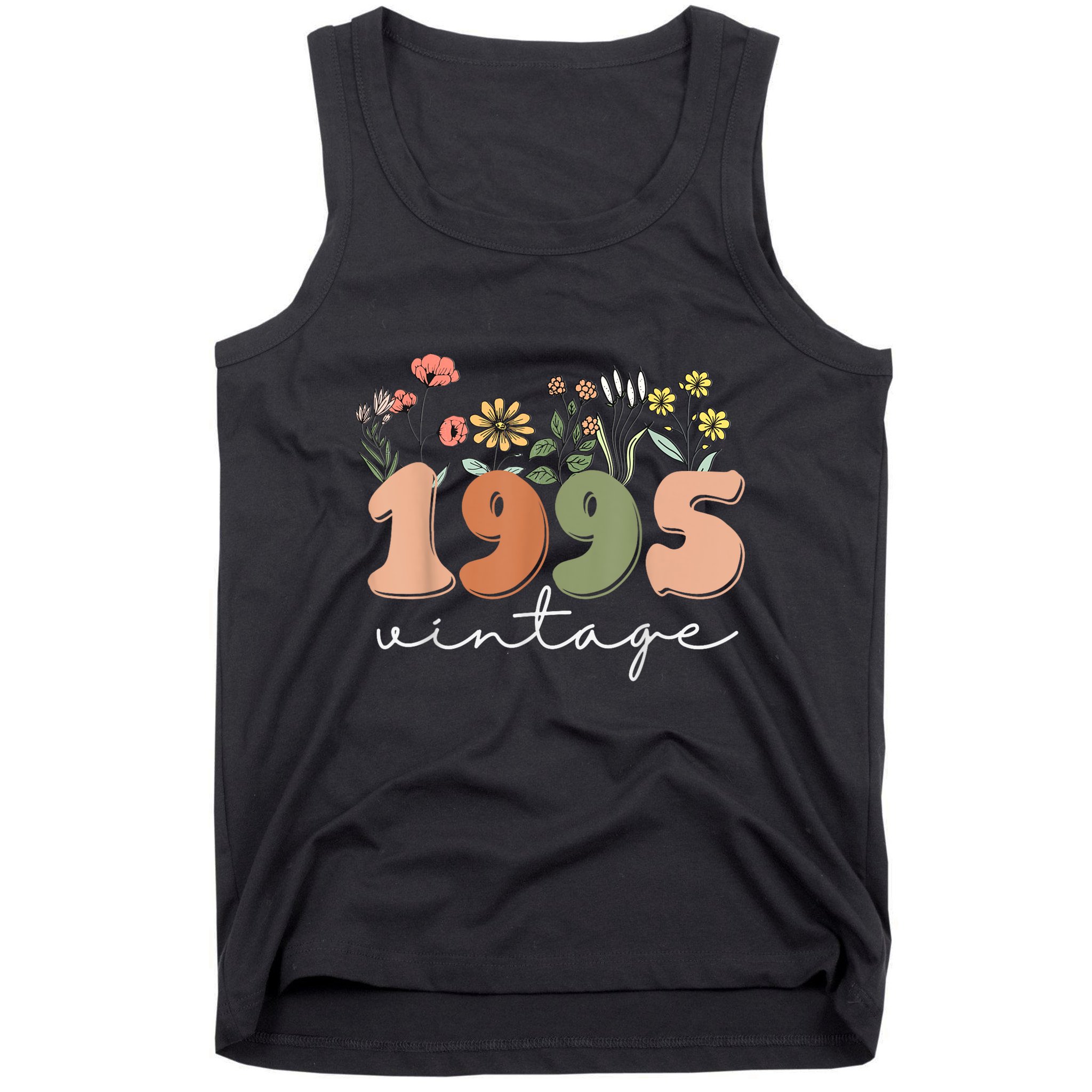 30 Years Old Vintage 1995 30th Birthday Wildflower Tank Top