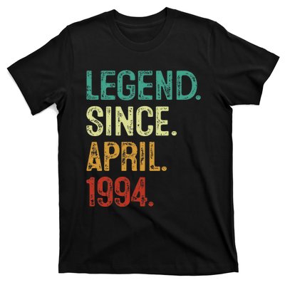 30 Years Old Legend Since April 1994 30th Birthday T-Shirt