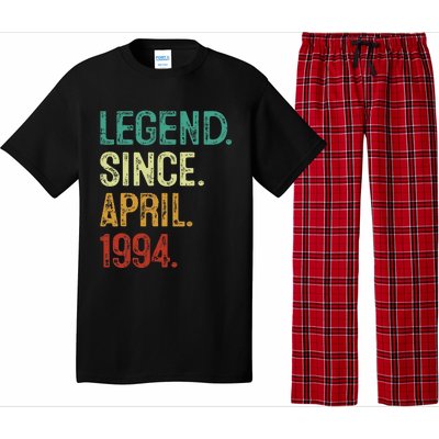 30 Years Old Legend Since April 1994 30th Birthday Pajama Set