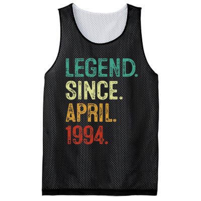 30 Years Old Legend Since April 1994 30th Birthday Mesh Reversible Basketball Jersey Tank