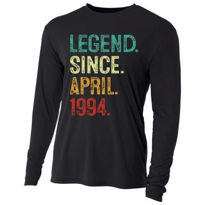 30 Years Old Legend Since April 1994 30th Birthday Cooling Performance Long Sleeve Crew