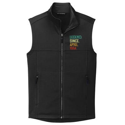 30 Years Old Legend Since April 1994 30th Birthday Collective Smooth Fleece Vest