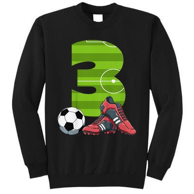 3 Year Old Gifts Dabbing Soccer Player 3rd Birthday Sweatshirt