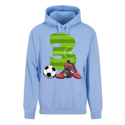 3 Year Old Gifts Dabbing Soccer Player 3rd Birthday Unisex Surf Hoodie