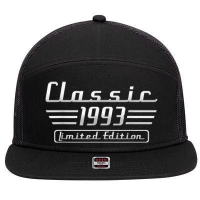 30 Year Old Vintage 1993 Classic Car 30th Birthday Gifts 7 Panel Mesh Trucker Snapback Hat