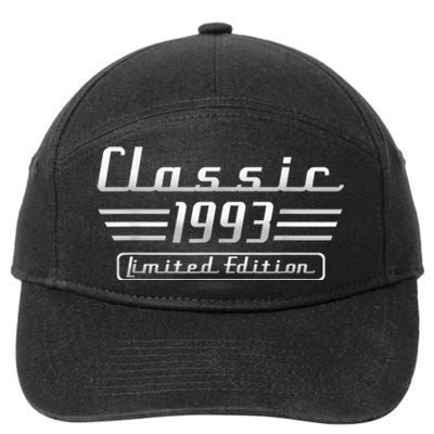 30 Year Old Vintage 1993 Classic Car 30th Birthday Gifts 7-Panel Snapback Hat