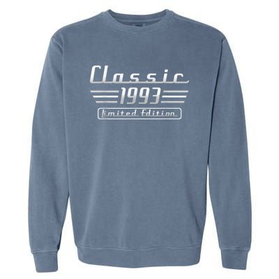 30 Year Old Vintage 1993 Classic Car 30th Birthday Gifts Garment-Dyed Sweatshirt