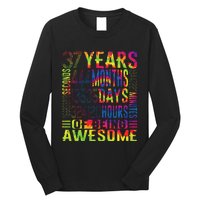 37 Years Old 37th Birthday Funny Vintage Retro 444 Months Long Sleeve Shirt