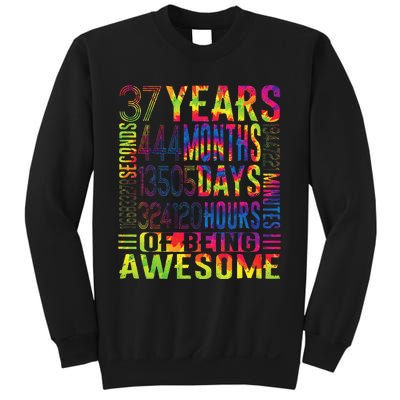 37 Years Old 37th Birthday Funny Vintage Retro 444 Months Sweatshirt