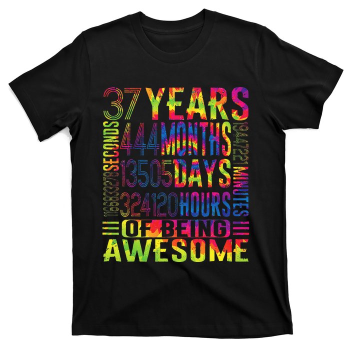 37 Years Old 37th Birthday Funny Vintage Retro 444 Months T-Shirt