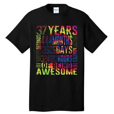 37 Years Old 37th Birthday Funny Vintage Retro 444 Months Tall T-Shirt