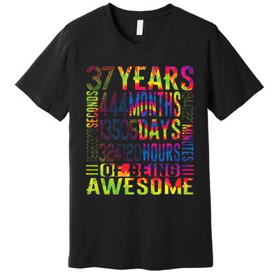 37 Years Old 37th Birthday Funny Vintage Retro 444 Months Premium T-Shirt