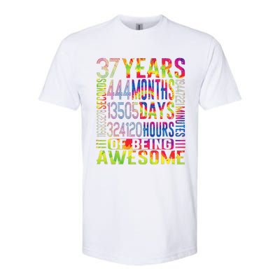 37 Years Old 37th Birthday Funny Vintage Retro 444 Months Softstyle CVC T-Shirt