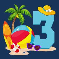 3 Year Old Beach Ball Pool Party Birthday Summer Vacation 7 Panel Mesh Trucker Snapback Hat
