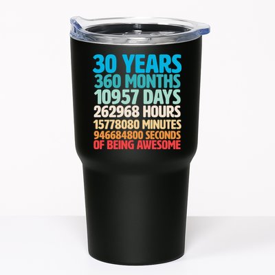 30 Years Of Being Awesome 30th Birthday Time Breakdown Tumbler