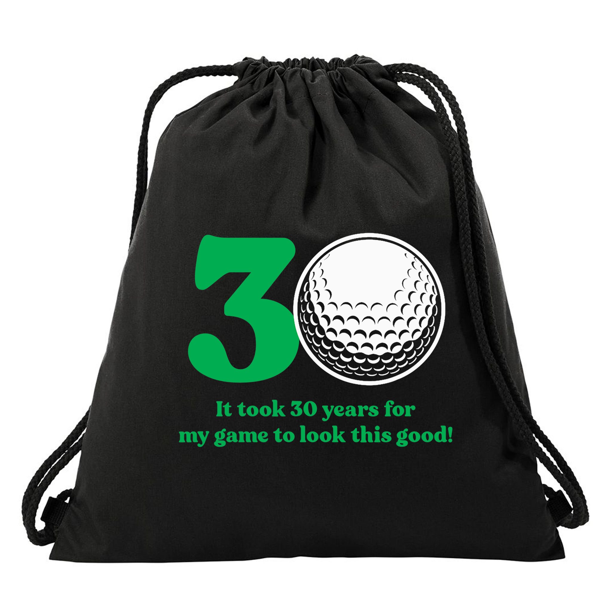 30 Year Old Golfer: Golfing Golf 1992 30th Birthday Drawstring Bag