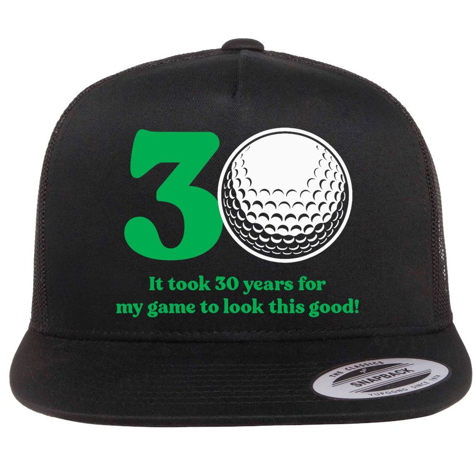 30 Year Old Golfer: Golfing Golf 1992 30th Birthday Flat Bill Trucker Hat