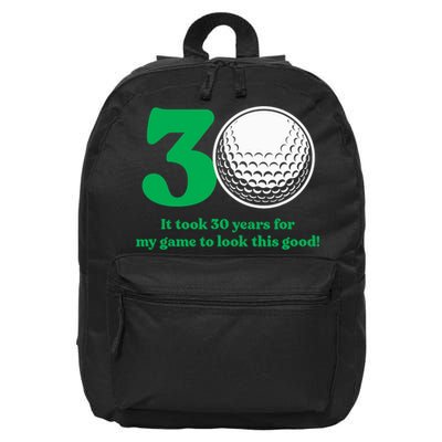 30 Year Old Golfer: Golfing Golf 1992 30th Birthday 16 in Basic Backpack