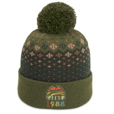 35 Year Old Awesome Since June 1988 35th Birthday The Baniff Cuffed Pom Beanie