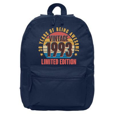 30 Years Of Being Awesome 1993 Limited Edition Vintage Retro 16 in Basic Backpack
