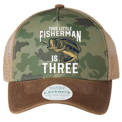 3 Year Old Fishing Birthday Party Fisherman 3rd Gift For Legacy Tie Dye Trucker Hat