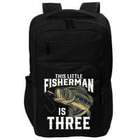 3 Year Old Fishing Birthday Party Fisherman 3rd Gift For Impact Tech Backpack