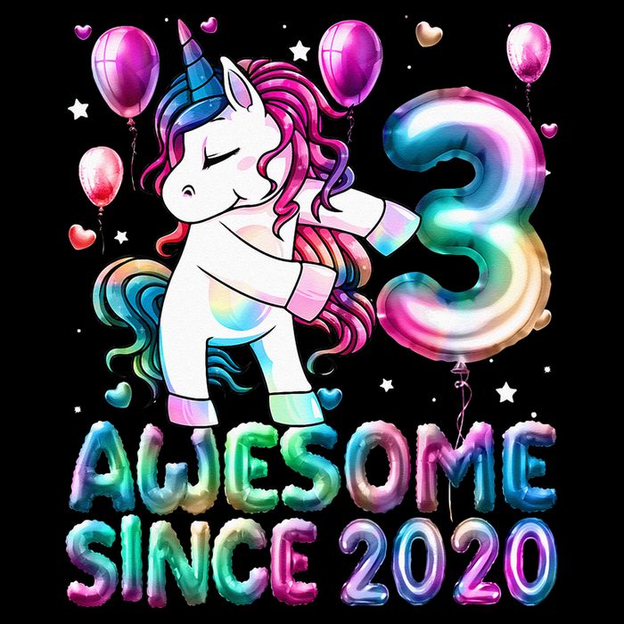 3 Years Old Unicorn Flossing 3rd Birthday Girl Unicorn Party Button