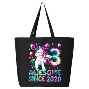 3 Years Old Unicorn Flossing 3rd Birthday Girl Unicorn Party 25L Jumbo Tote