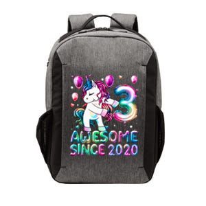 3 Years Old Unicorn Flossing 3rd Birthday Girl Unicorn Party Vector Backpack