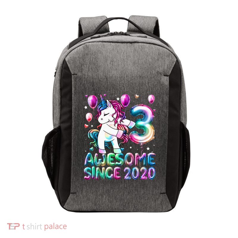 3 Years Old Unicorn Flossing 3rd Birthday Girl Unicorn Party Vector Backpack