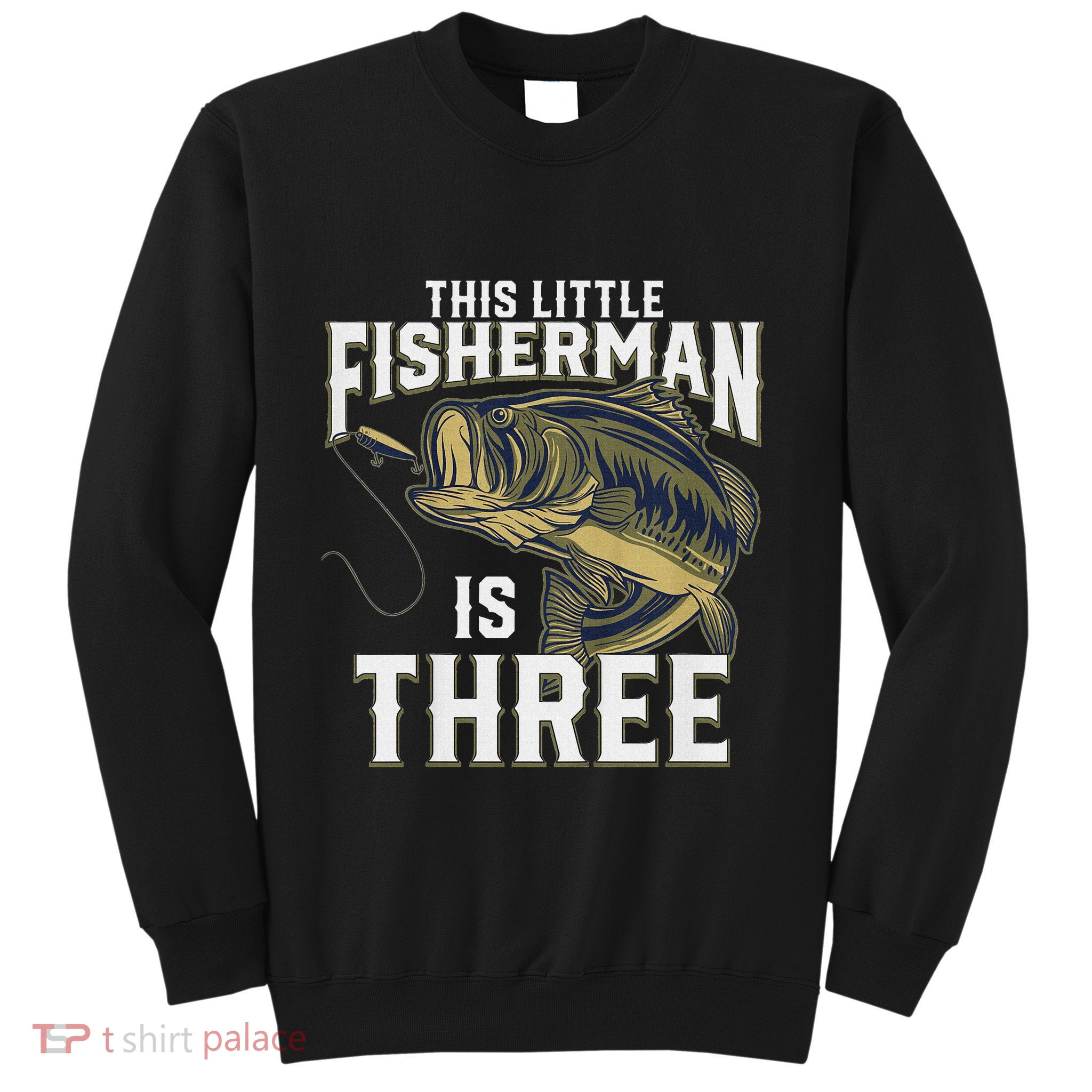 3 Year Old Fishing Birthday Party Fisherman 3rd Gift For Boy Sweatshirt