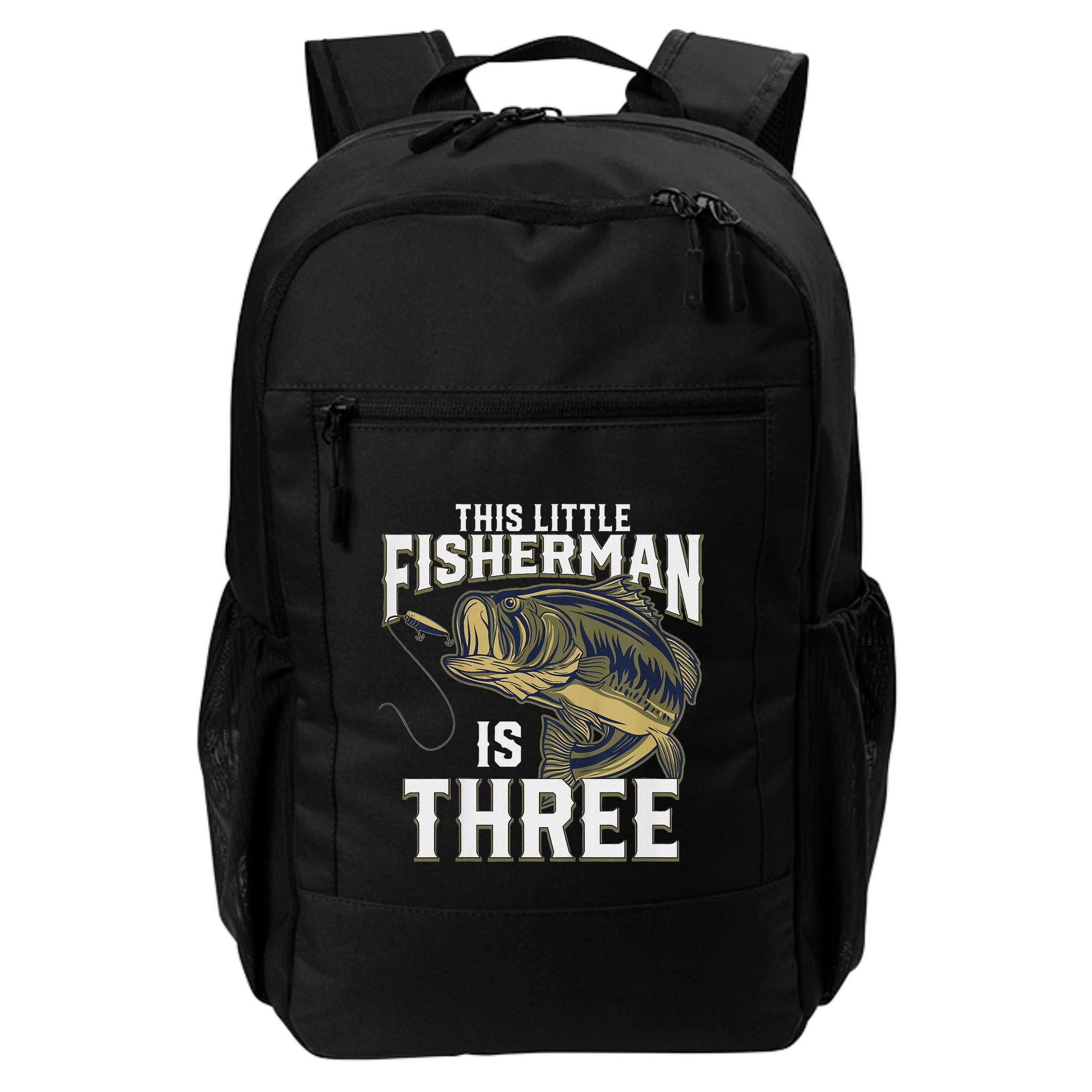 3 Year Old Fishing Birthday Party Fisherman 3rd Gift For Boy Backpack