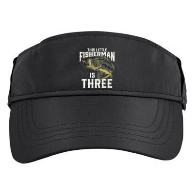 3 Year Old Fishing Birthday Party Fisherman 3rd Gift For Boy Adult Drive Performance Visor