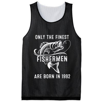 30 Year Old Fishing Fisherman 1992 30 Th Birthday Mesh Reversible Basketball Jersey Tank